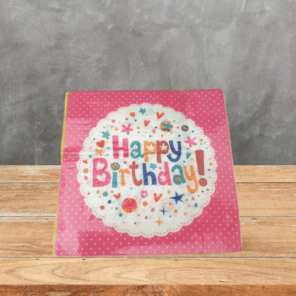 Tienda de regalos originales Madrid Servilletas de cumpleaños de diferentes estampados