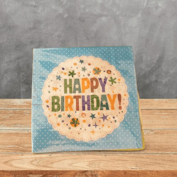 Servilletas de cumpleaños de diferentes estampados