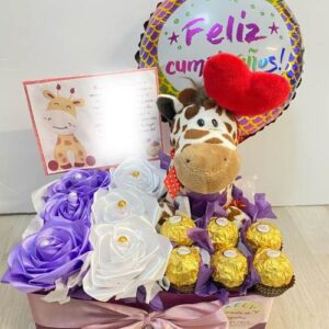 Cesta de Peluches y Rosas: Regalo Adorable y Tierno para Cualquier Ocasión