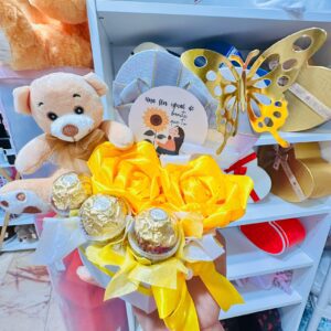 Ramo personalizable oso rosa