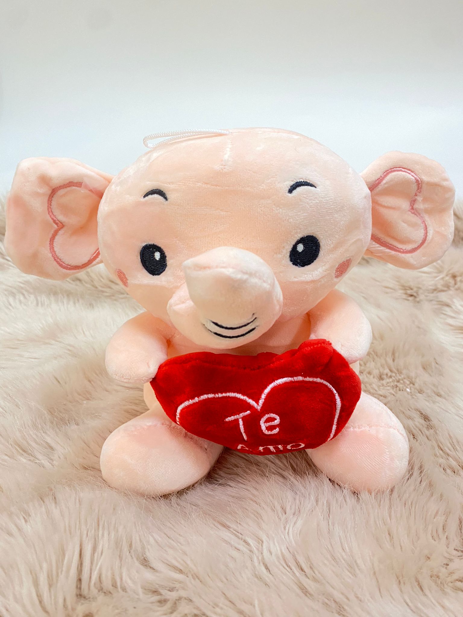 Peluche de elefante "te amo"