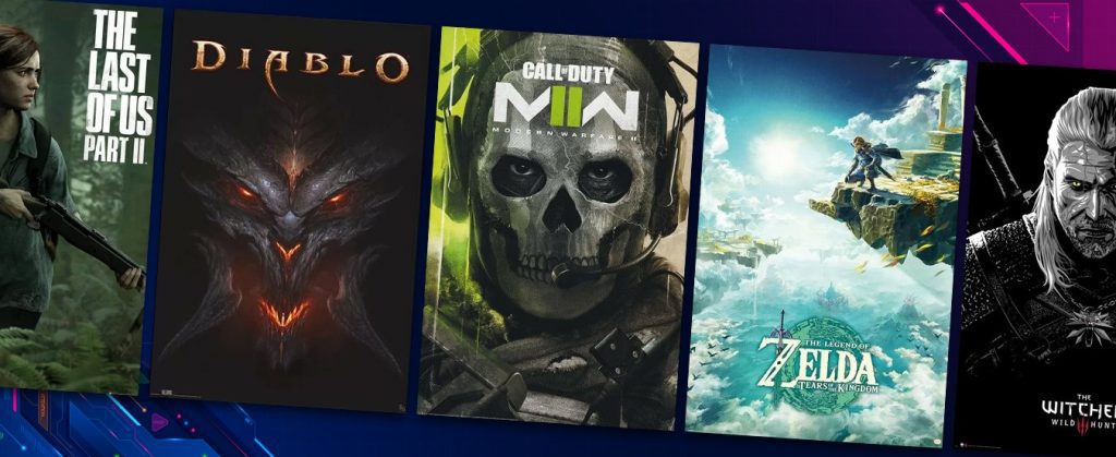 Póster decorativo de videojuegos con diseño personalizado, ideal para gamers y fans en Madrid