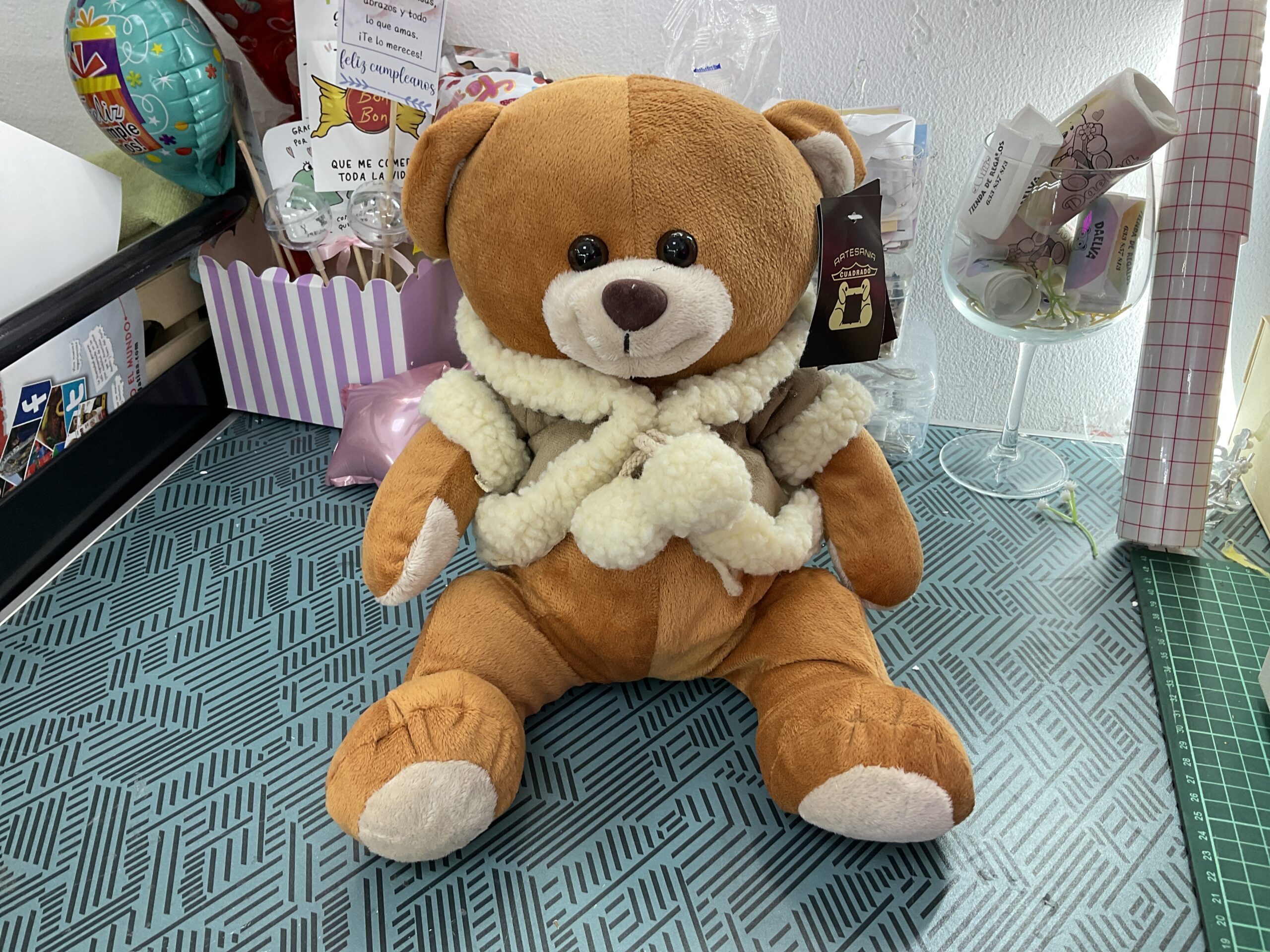 Peluche- osito abrigo