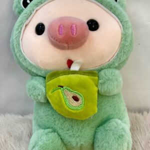 Cerdito disfrazado de rana