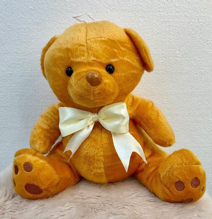Osito de peluche con lazo