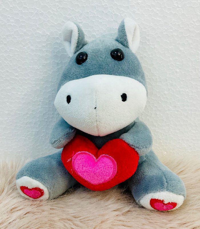 Llavero burro con corazon