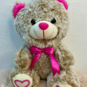 Osito de peluche con lazo