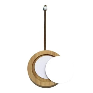 Llavero circular personalizable de madera