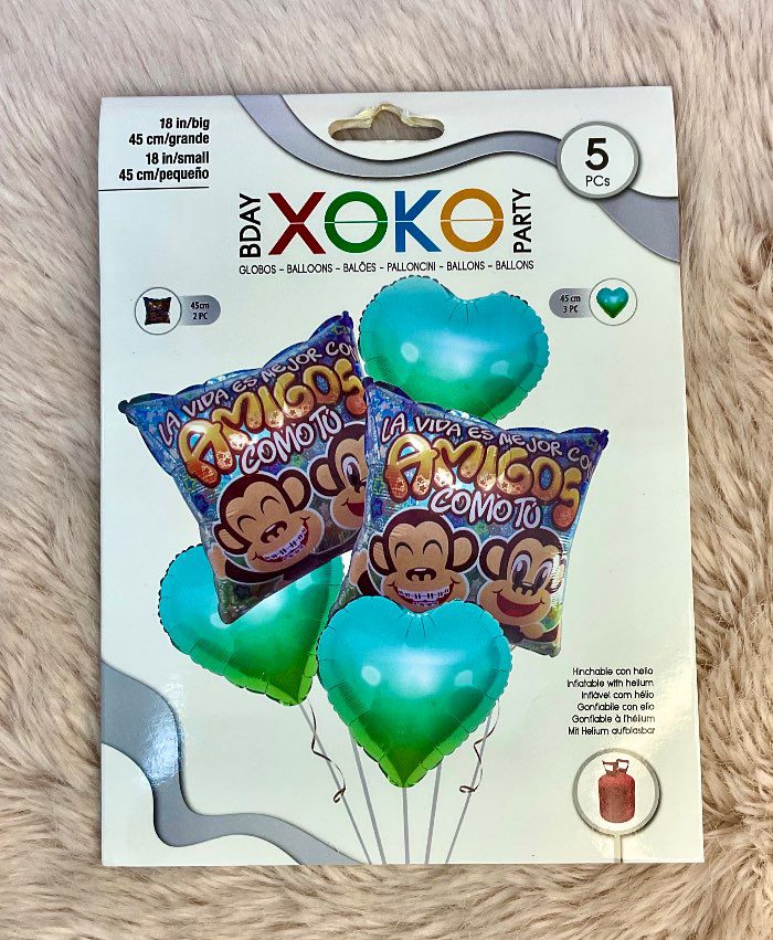 Pack de globos de celebración para amigos