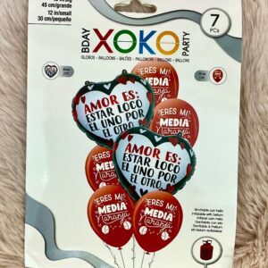 Pack de globos de corazón