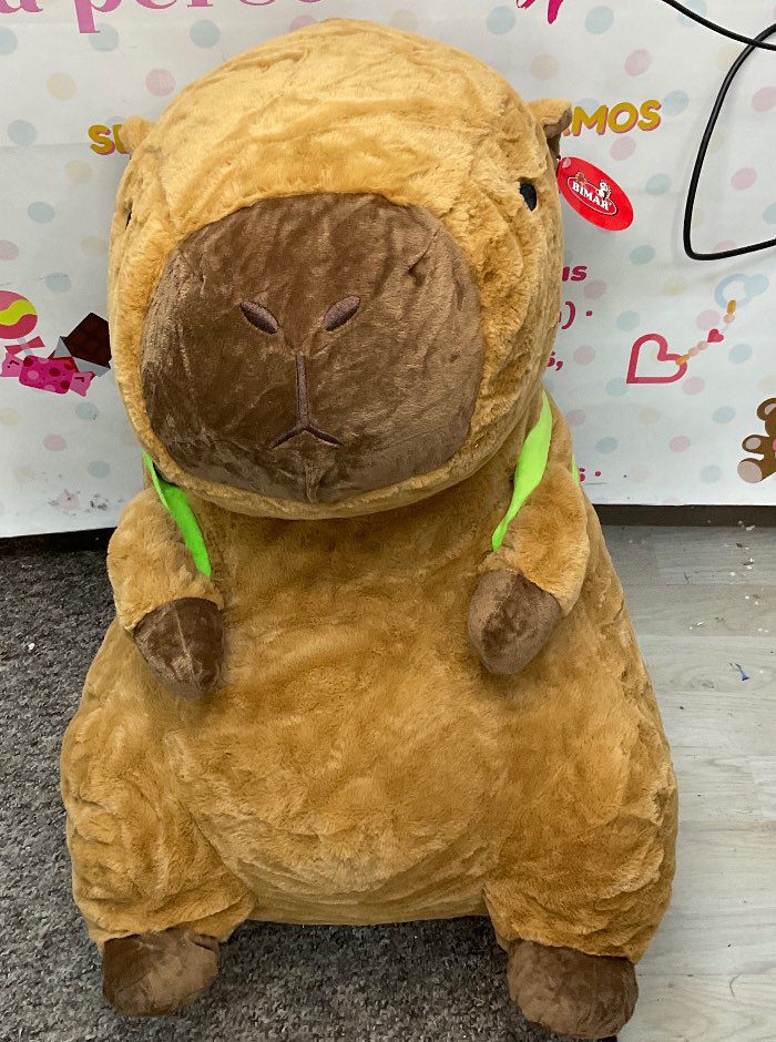Peluche Capibara con Tortuga en la Espalda – Suave y Adorable
