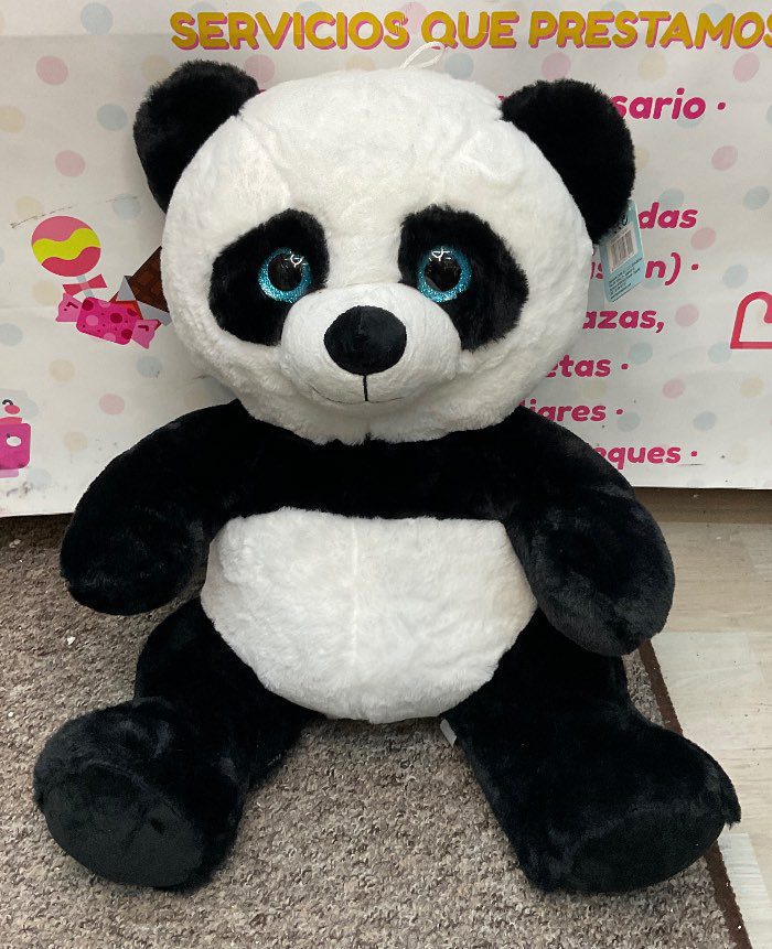 Peluche Panda de Ojos Azules - Suave y Adorable Juguete para Niños