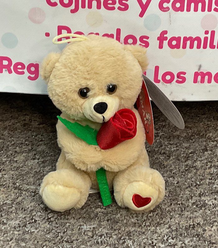 Peluche Osito con Rosa Roja – Regalo Perfecto para Familia y Pareja