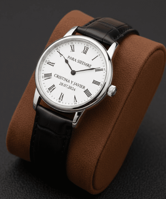 Reloj grabado con mensaje especial