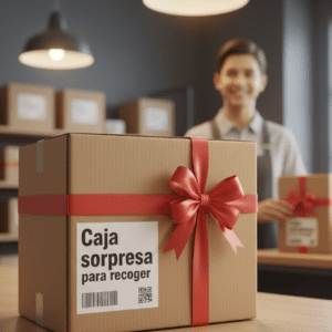 Caja sorpresa lista para recoger