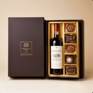 Pack vino y chocolates gourmet