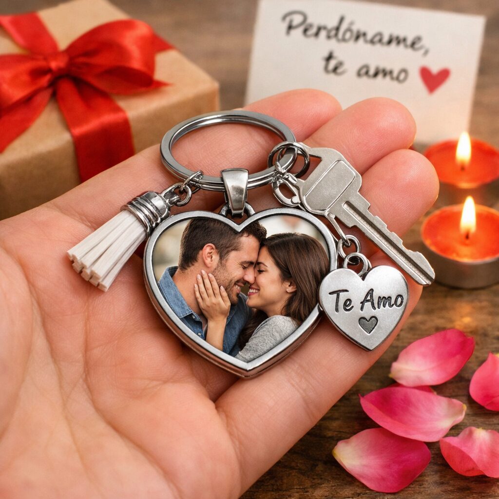 llavero personalizado con foto para reconciliación