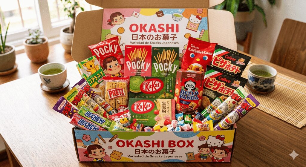 pack de snacks internacionales, idea regalo adolescente diferente