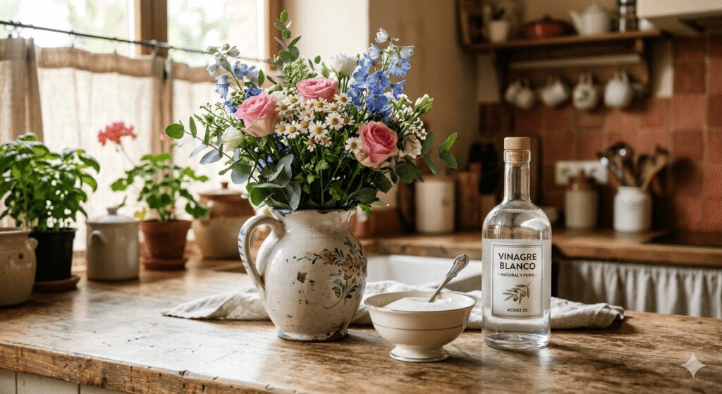 ingredientes caseros para conservar flores y ramos