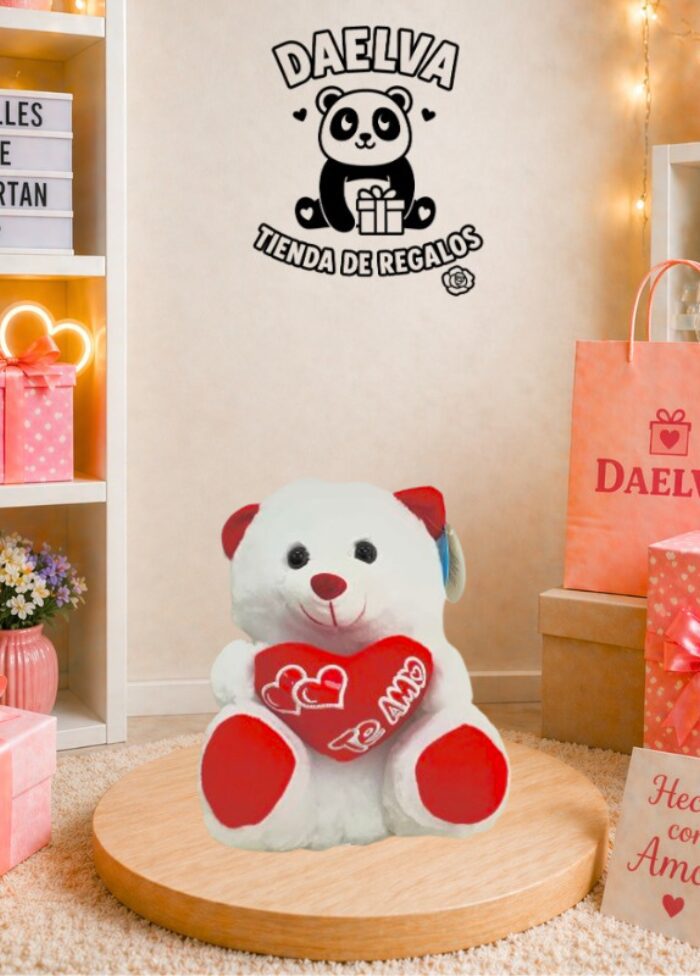 Peluche oso con corazón - Tipo 1