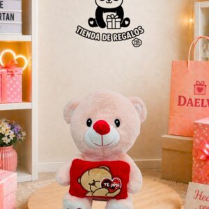 Peluche de oso rosa