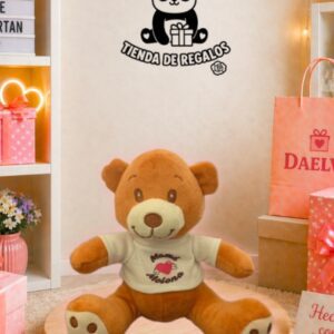 Peluche Oso con camiseta blanca