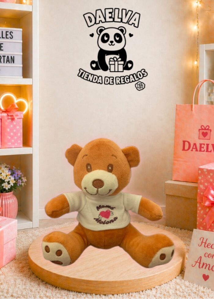 Peluche Oso con camiseta blanca