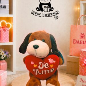 Peluches animales pequeños con corazón
