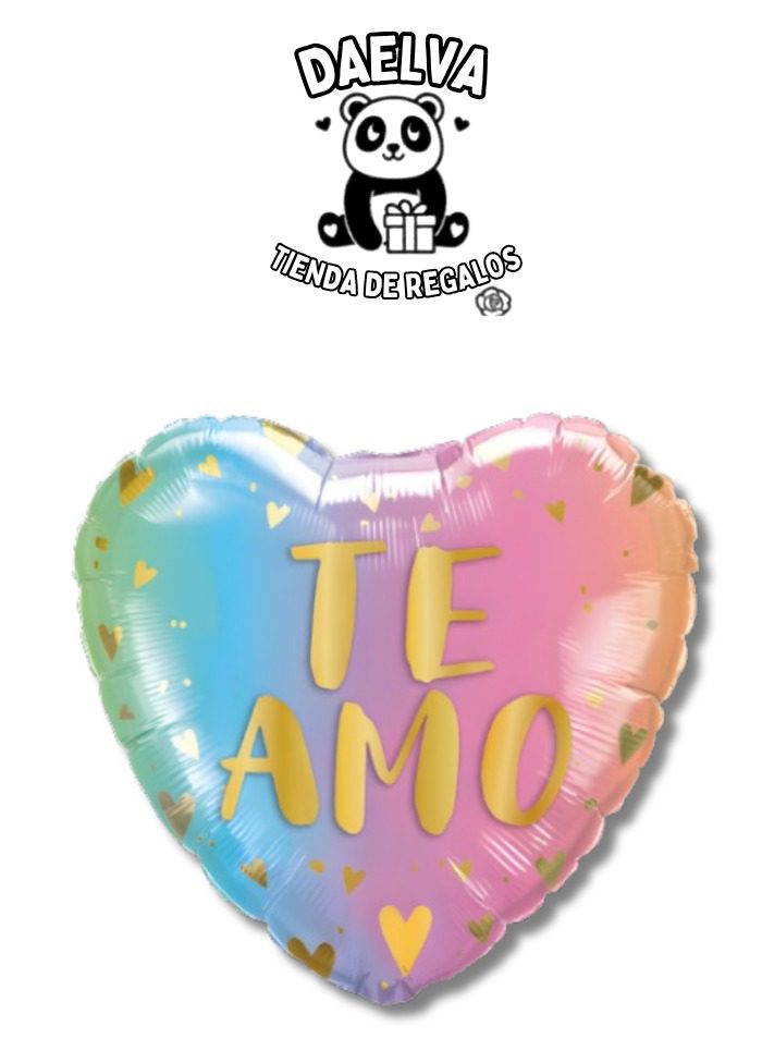 Globo Corazón Degradado Te Amo