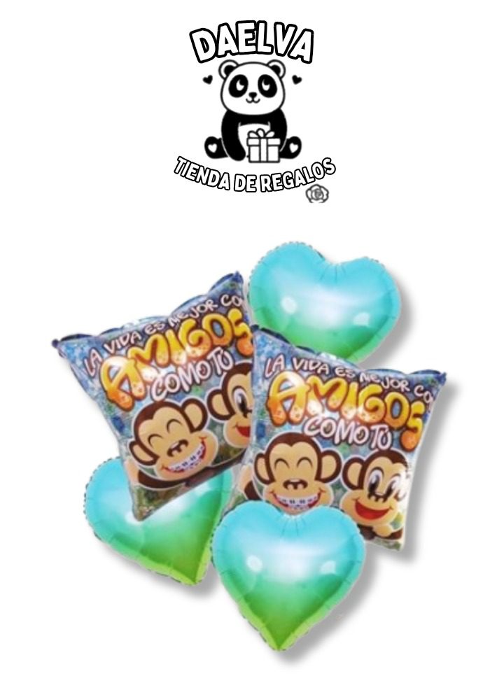 Set de Globos La vida es mejor con amigos como tú