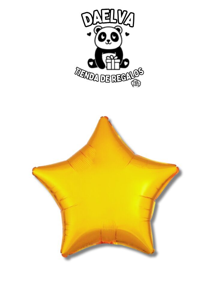Globo de Estrella Gigante Dorado