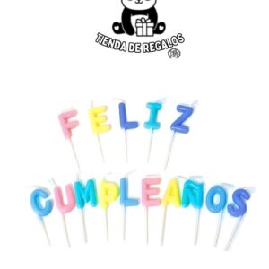 Velas de Letras Feliz Cumpleaños