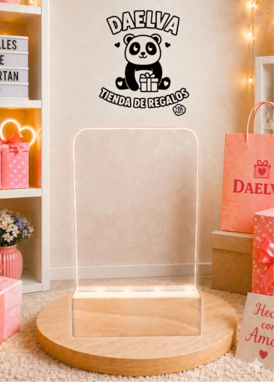 Lámpara de cristal personalizada