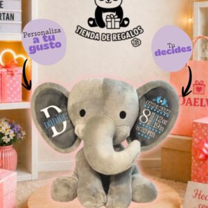 Peluche elefante para bebes - Orejas Personalizadas