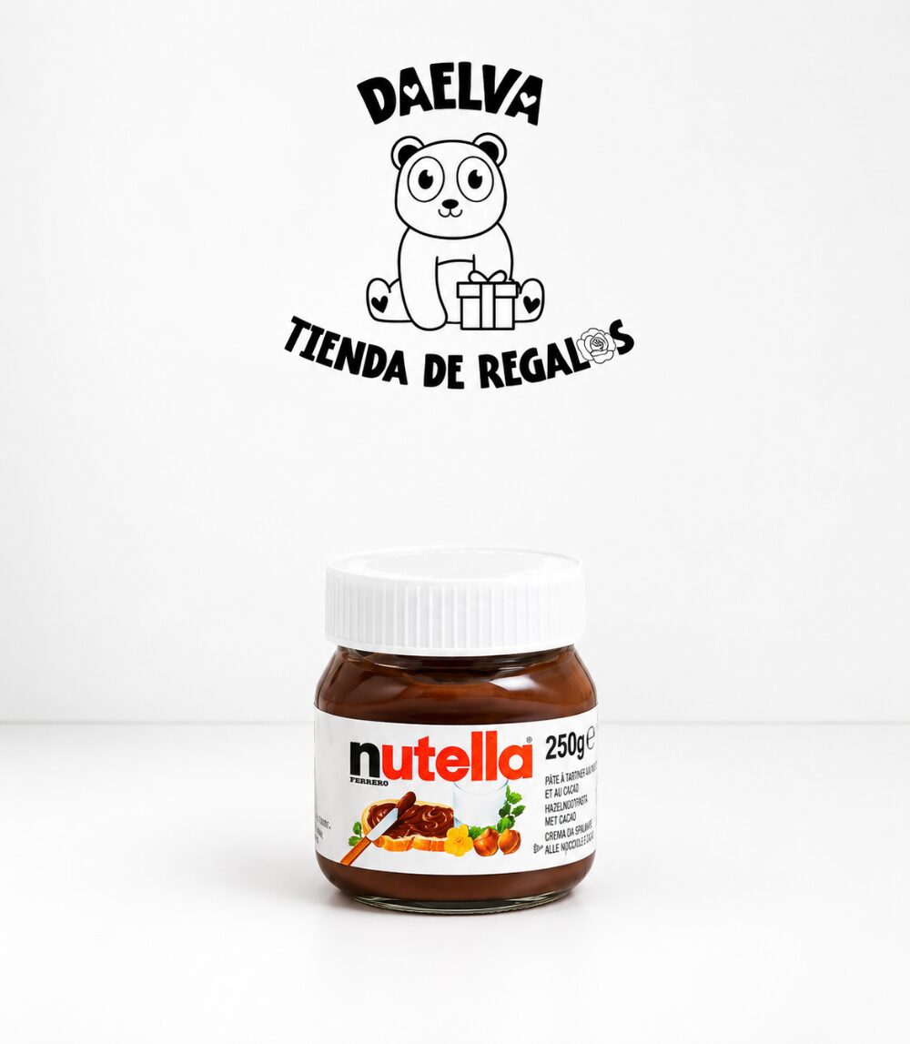mini tarro de nutella para detalles y regalos