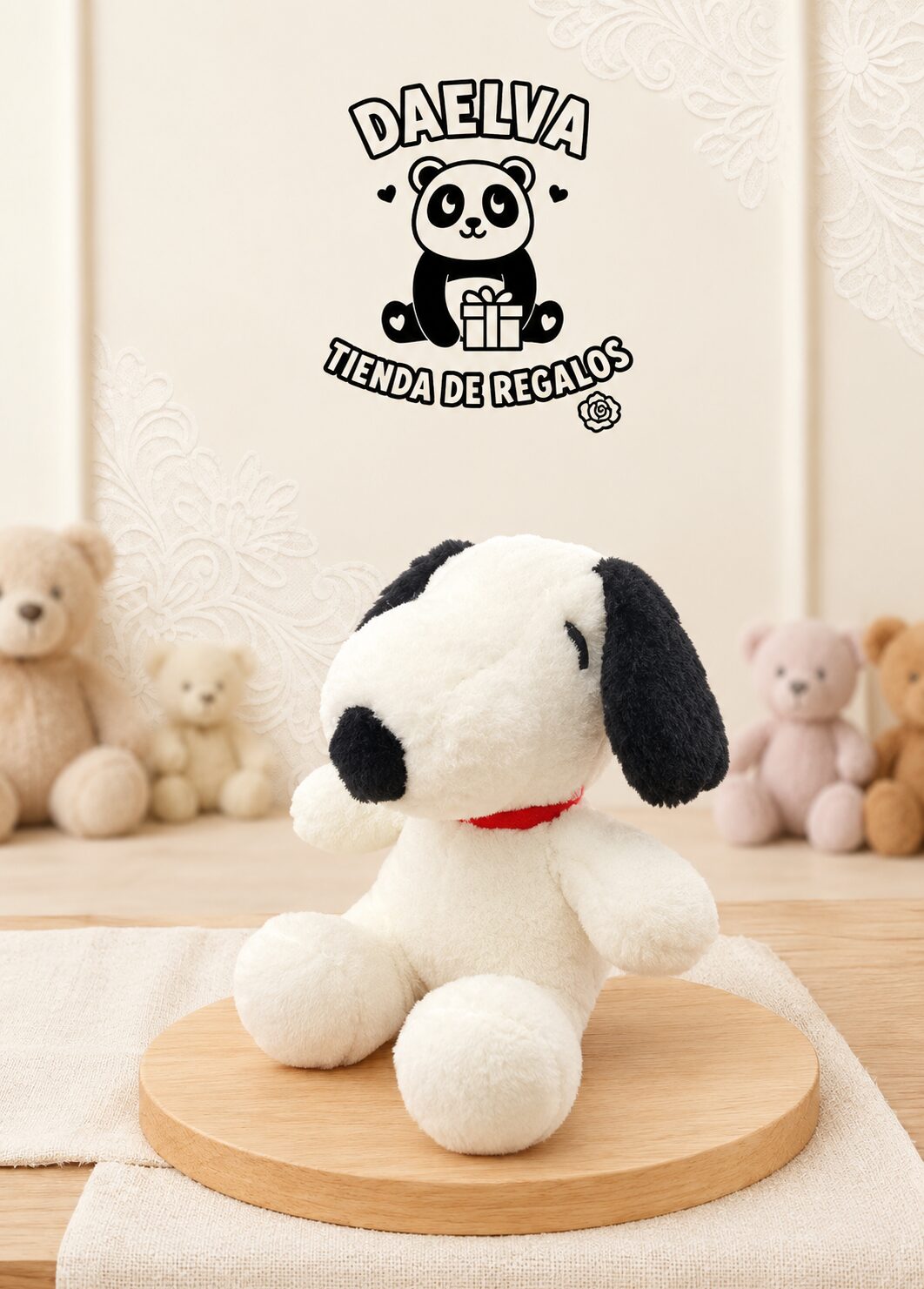 peluche de snoopy mediano suave y tierno