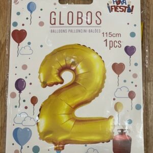 Golden number balloons 2