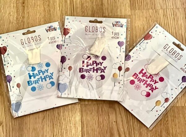 Globos Transparentes Cumpleaños