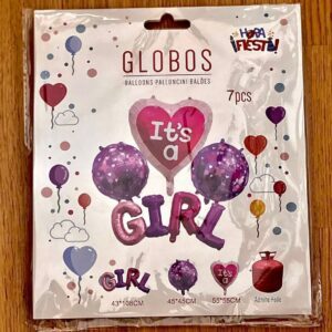 globo baby shower rosa tienda regalos madrid daelva