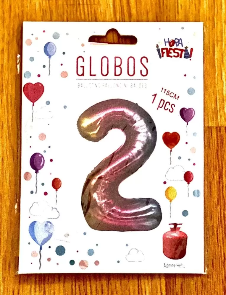 Globos numeros multicolor - Imagen 3
