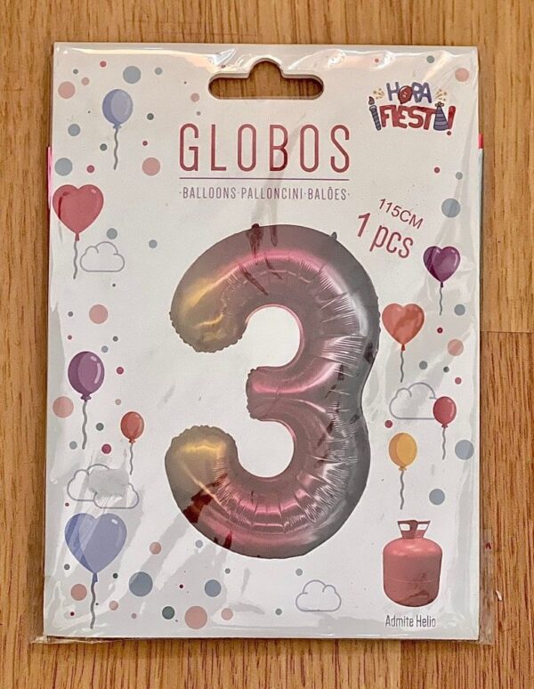 Globos numeros multicolor - Image 4