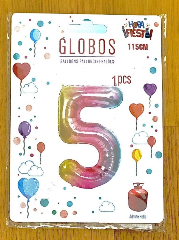 Globos numeros multicolor - Image 6