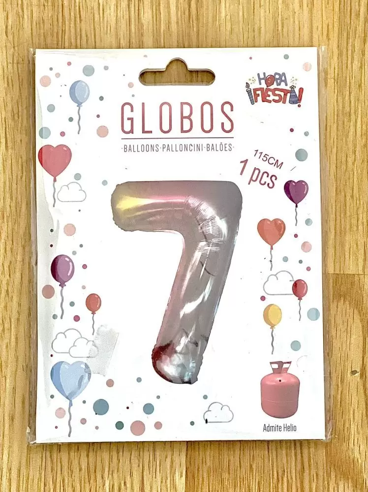Globos numeros multicolor - Imagen 8