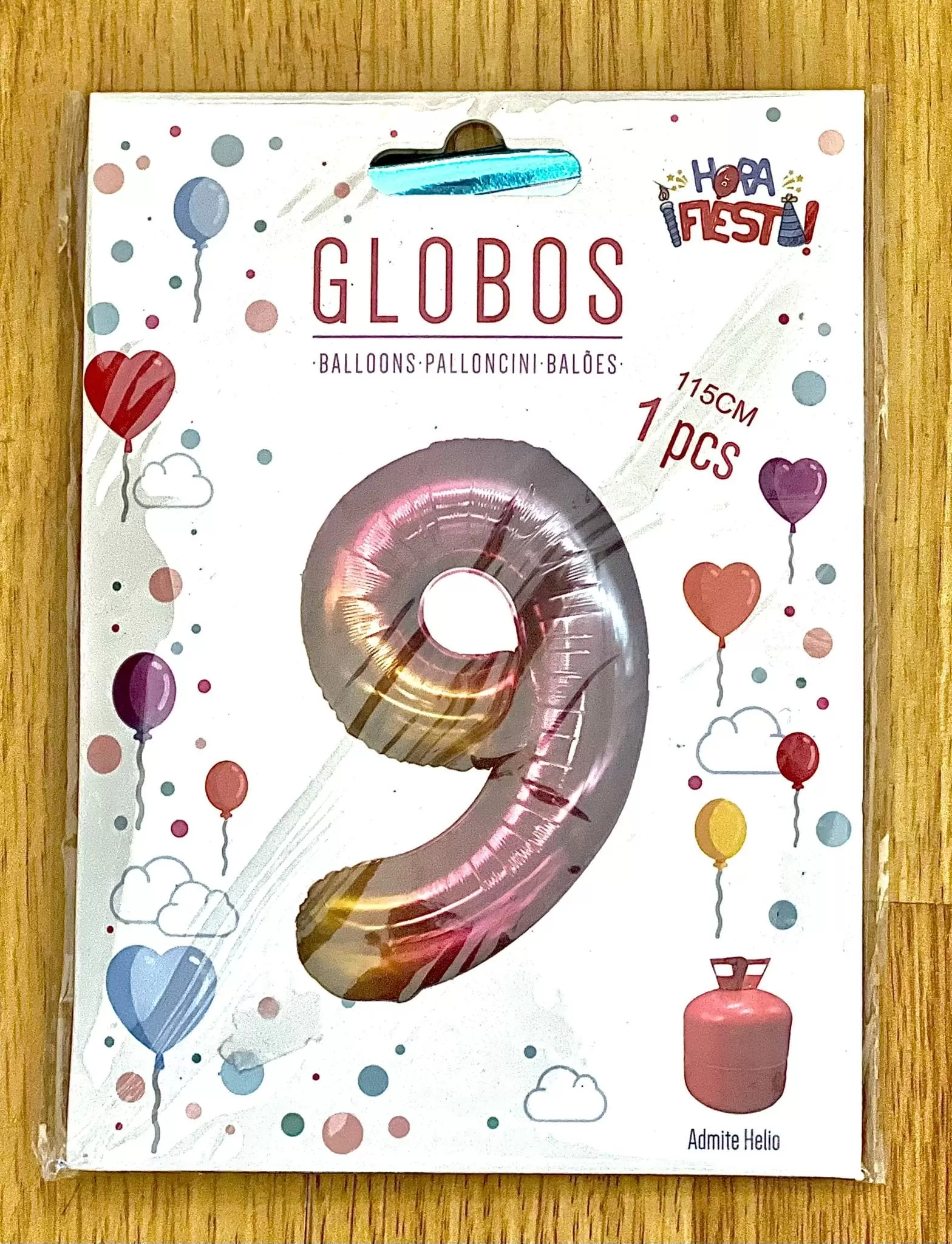 Globos numeros multicolor - Imagen 10