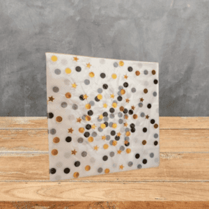 Birthday napkins in different prints