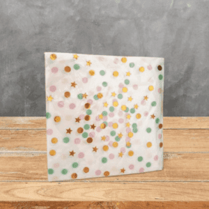 Birthday napkins in different prints