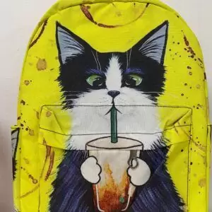 yellow cat backpack