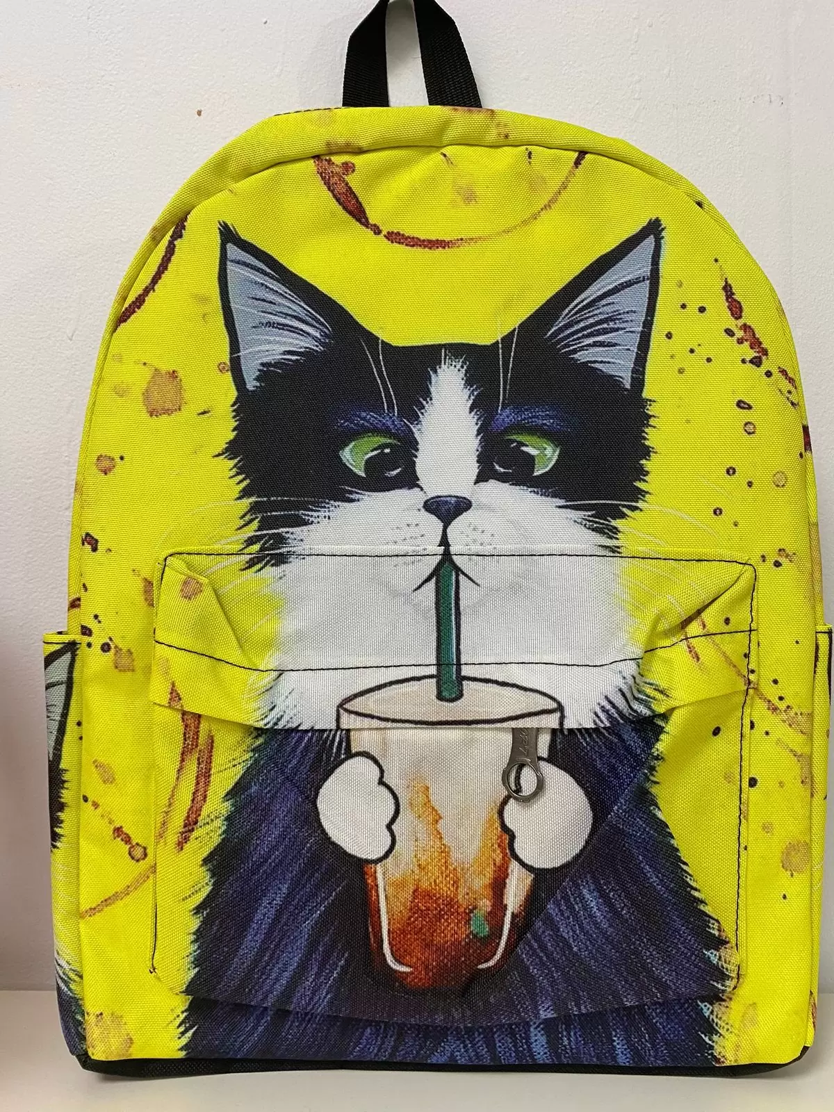 yellow cat backpack