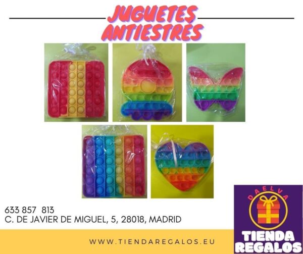 Tienda regalos originales Madrid Juguete antiestrés varios colores