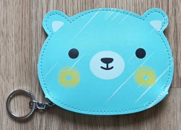 blue teddy bear purse